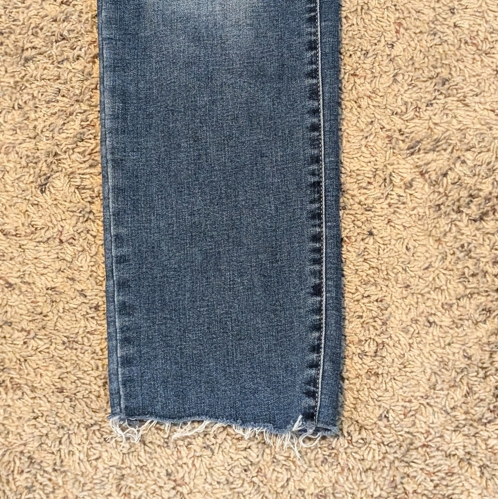 APT.9 STRAIGHT STRETCH Skinny HIGH-WAISTED wide WAISTBAND ankle jeans SIZE 10 - Picture 5 of 12